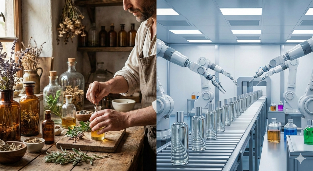 مقایسه عطر دستساز با عطر صنعتی | برند عطر آیریس